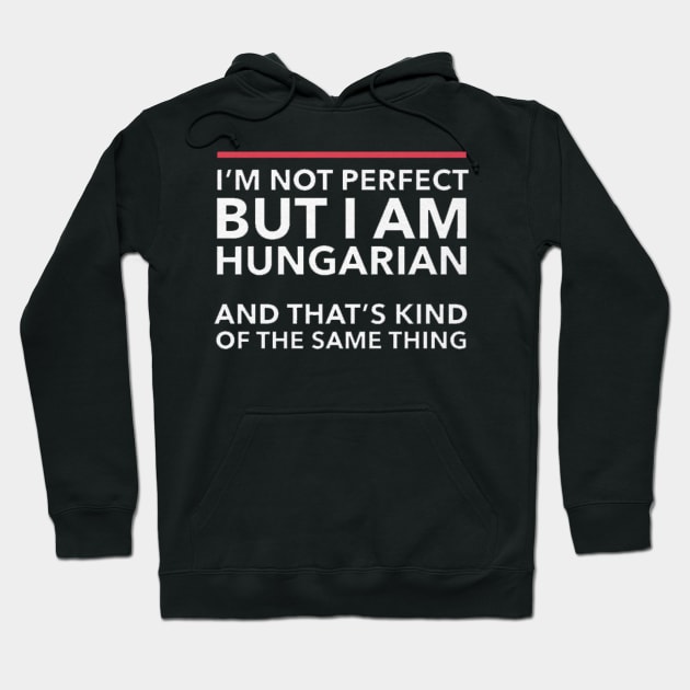 i am not perfect but i am hungarian Hoodie by logoeagle